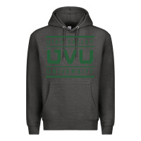 Charcoal Heather Utah Valley University Premium Hoodie - linhVisuals