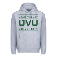 Heather Grey Utah Valley University Premium Hoodie - linhVisuals
