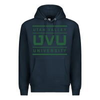 Navy Utah Valley University Premium Hoodie - linhVisuals