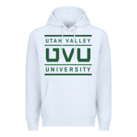 White Utah Valley University Premium Hoodie - linhVisuals