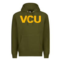 Army Green Virginia Commonwealth University Premium Hoodie - linhVisuals
