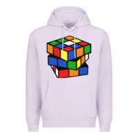 Lilac rubik cube Premium Hoodie - linhVisuals