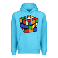 Ocean Blue rubik cube Premium Hoodie - linhVisuals