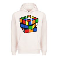 Pale Pink rubik cube Premium Hoodie - linhVisuals