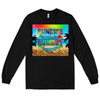 Black sunrise sunburn sunset repeat Long Sleeve Tee - Artiststas