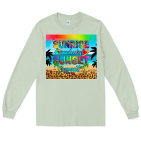 Matcha sunrise sunburn sunset repeat Long Sleeve Tee - Artiststas
