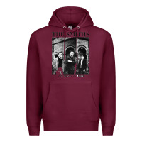Burgundy the smiths   friends Premium Hoodie - linhVisuals