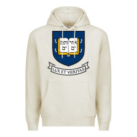 Oatmeal Heather Yale University Premium Hoodie - linhVisuals