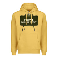 Antique Gold front toward enemy distressed claymore mine military Premium Hoodie - linhVisuals
