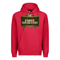 Cardinal front toward enemy distressed claymore mine military Premium Hoodie - linhVisuals