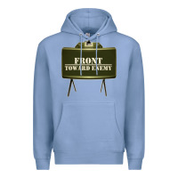 Colony Blue front toward enemy distressed claymore mine military Premium Hoodie - linhVisuals