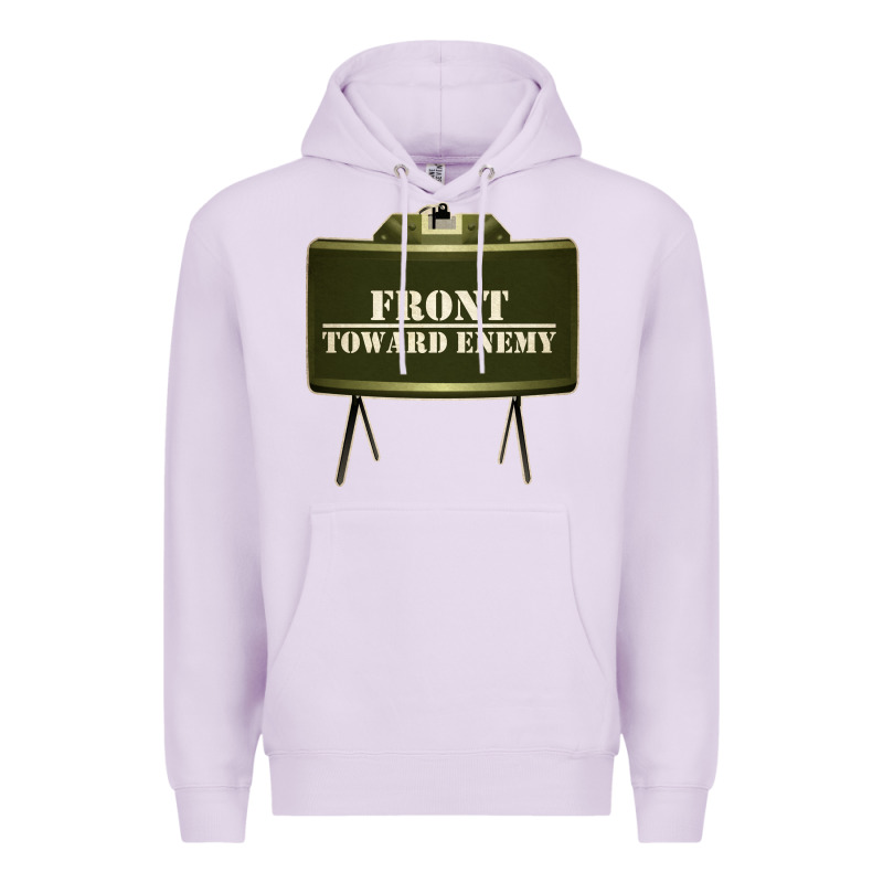 Front Toward Enemy Distressed Claymore Mine Military Premium Hoodie by linhVisuals | Teevron