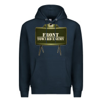 Navy front toward enemy distressed claymore mine military Premium Hoodie - linhVisuals
