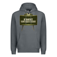 Rock front toward enemy distressed claymore mine military Premium Hoodie - linhVisuals