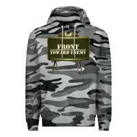 Slate Camo front toward enemy distressed claymore mine military Premium Hoodie - linhVisuals