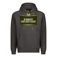 Smoke front toward enemy distressed claymore mine military Premium Hoodie - linhVisuals