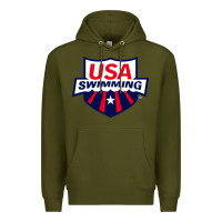 Army Green swimming team Premium Hoodie - linhVisuals