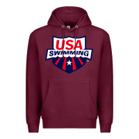 Burgundy swimming team Premium Hoodie - linhVisuals