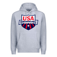 Heather Grey swimming team Premium Hoodie - linhVisuals