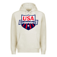 Oatmeal Heather swimming team Premium Hoodie - linhVisuals