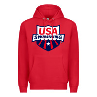 Red swimming team Premium Hoodie - linhVisuals
