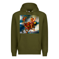 Army Green stone temple pilot stp 3 Premium Hoodie - linhVisuals