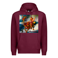 Burgundy stone temple pilot stp 3 Premium Hoodie - linhVisuals