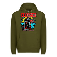 Army Green RUSH MUSIC Premium Hoodie - linhVisuals