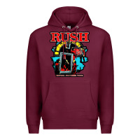 Burgundy RUSH MUSIC Premium Hoodie - linhVisuals