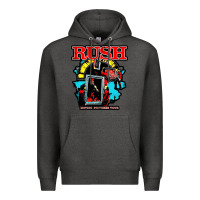 Charcoal Heather RUSH MUSIC Premium Hoodie - linhVisuals