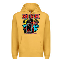 Mustard RUSH MUSIC Premium Hoodie - linhVisuals