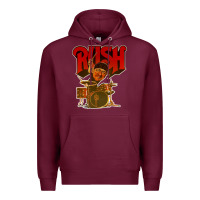 Burgundy rush neil 10 Premium Hoodie - linhVisuals