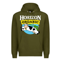Army Green horizon organic milk Premium Hoodie - linhVisuals