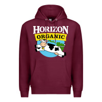 Burgundy horizon organic milk Premium Hoodie - linhVisuals