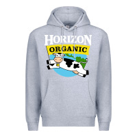 Heather Grey horizon organic milk Premium Hoodie - linhVisuals