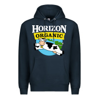 Navy horizon organic milk Premium Hoodie - linhVisuals