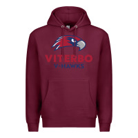 Burgundy v-h4wks, viterbo, education Premium Hoodie - linhVisuals