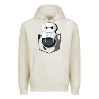 Oatmeal Heather baymax in pocket [tb] Premium Hoodie - linhVisuals