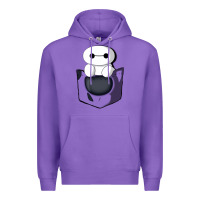 Purple baymax in pocket [tb] Premium Hoodie - linhVisuals