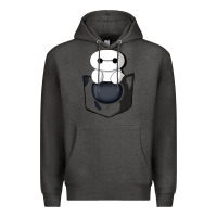 Charcoal Heather baymax in pocket [tb] Premium Hoodie - linhVisuals