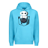 Ocean Blue baymax in pocket [tb] Premium Hoodie - linhVisuals