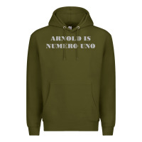 Army Green arnold is numero uno Premium Hoodie - linhVisuals