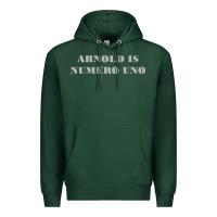 Sports Green arnold is numero uno Premium Hoodie - linhVisuals