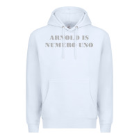 White arnold is numero uno Premium Hoodie - linhVisuals