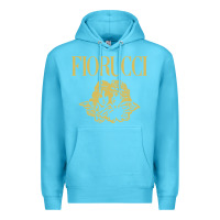 Ocean Blue fiorucci Premium Hoodie - linhVisuals