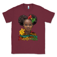 Burgundy juneteenth african girl Classic Tee - BarkalooDesign