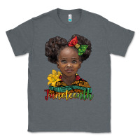 Charcoal Heather juneteenth african girl Classic Tee - BarkalooDesign