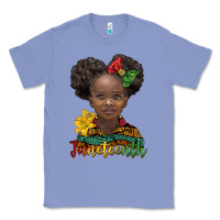 Colony Blue juneteenth african girl Classic Tee - BarkalooDesign
