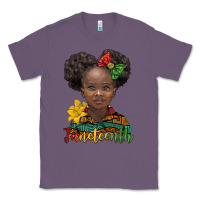 Lavender juneteenth african girl Classic Tee - BarkalooDesign