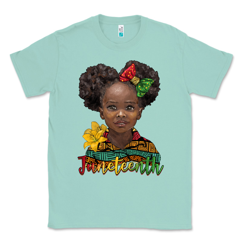Juneteenth African Girl Classic Tee by BarkalooDesign | Teevron